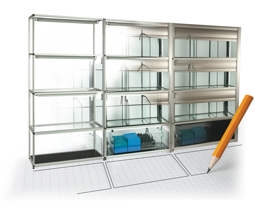 We provide assistance from the initial idea to the completed instal- lation at your shop